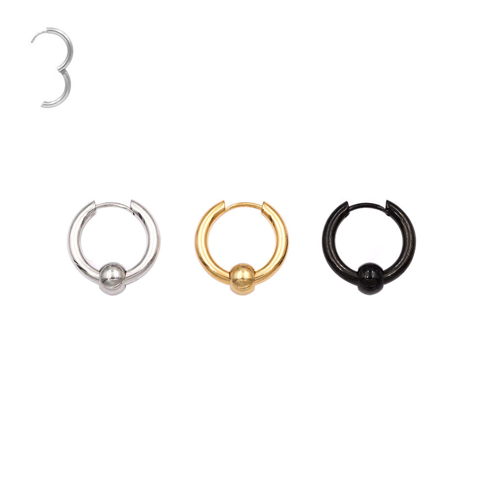 Piercing Cerchio Clicker in Titanio con Cristalli