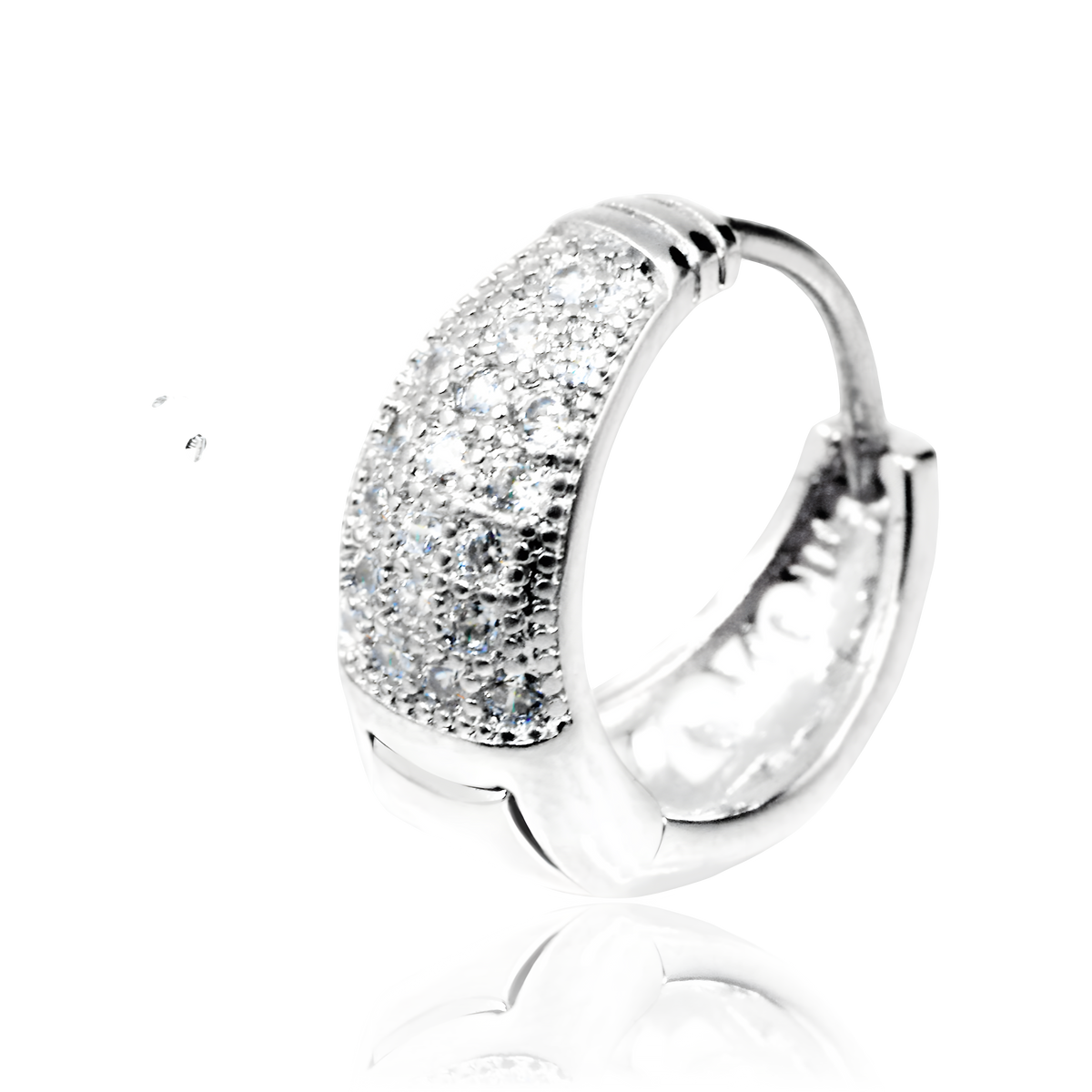 Piercing Orecchio Pianta Rampicante con Cristalli