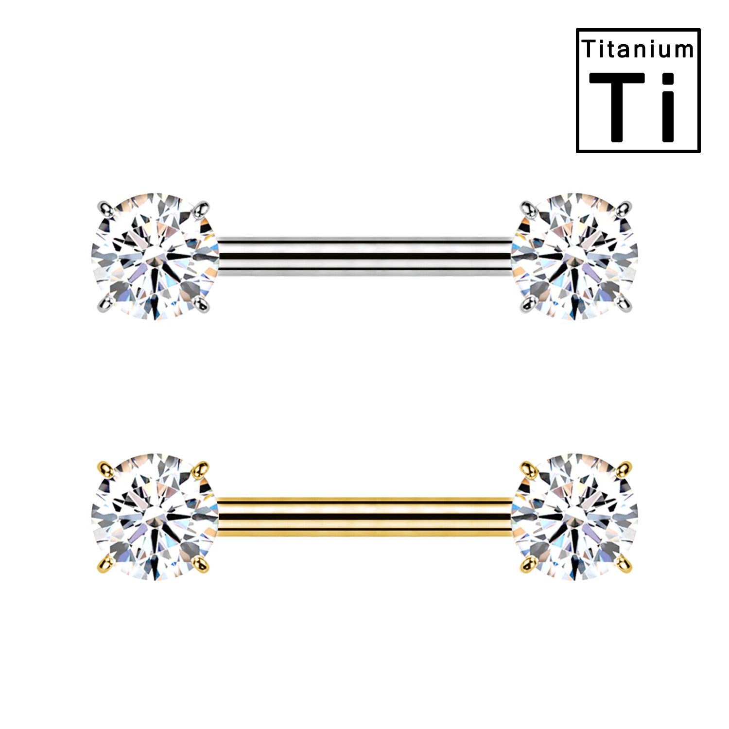 Piercing al Capezzolo Bilanciere con Zircone