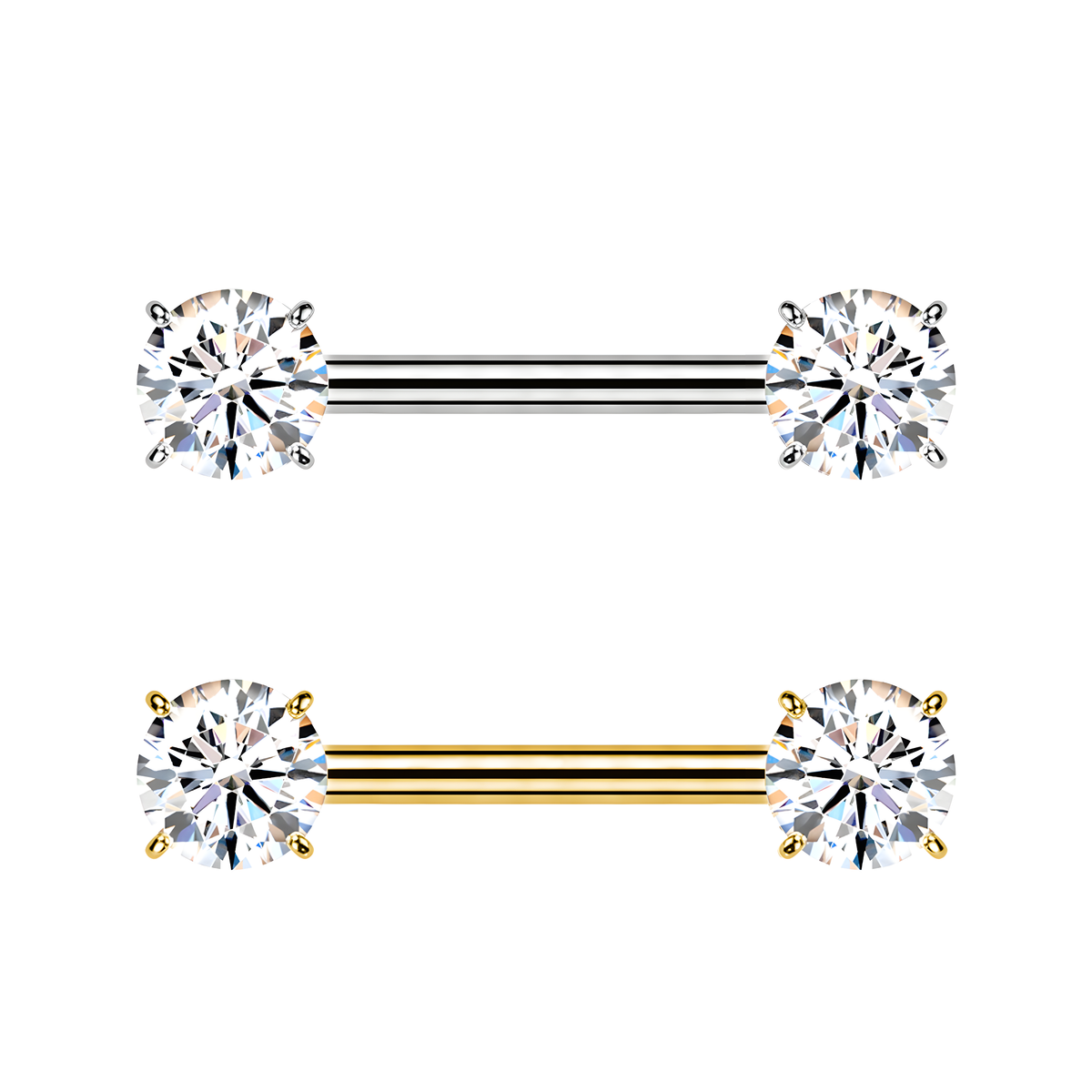 Piercing al Capezzolo Bilanciere con Zircone