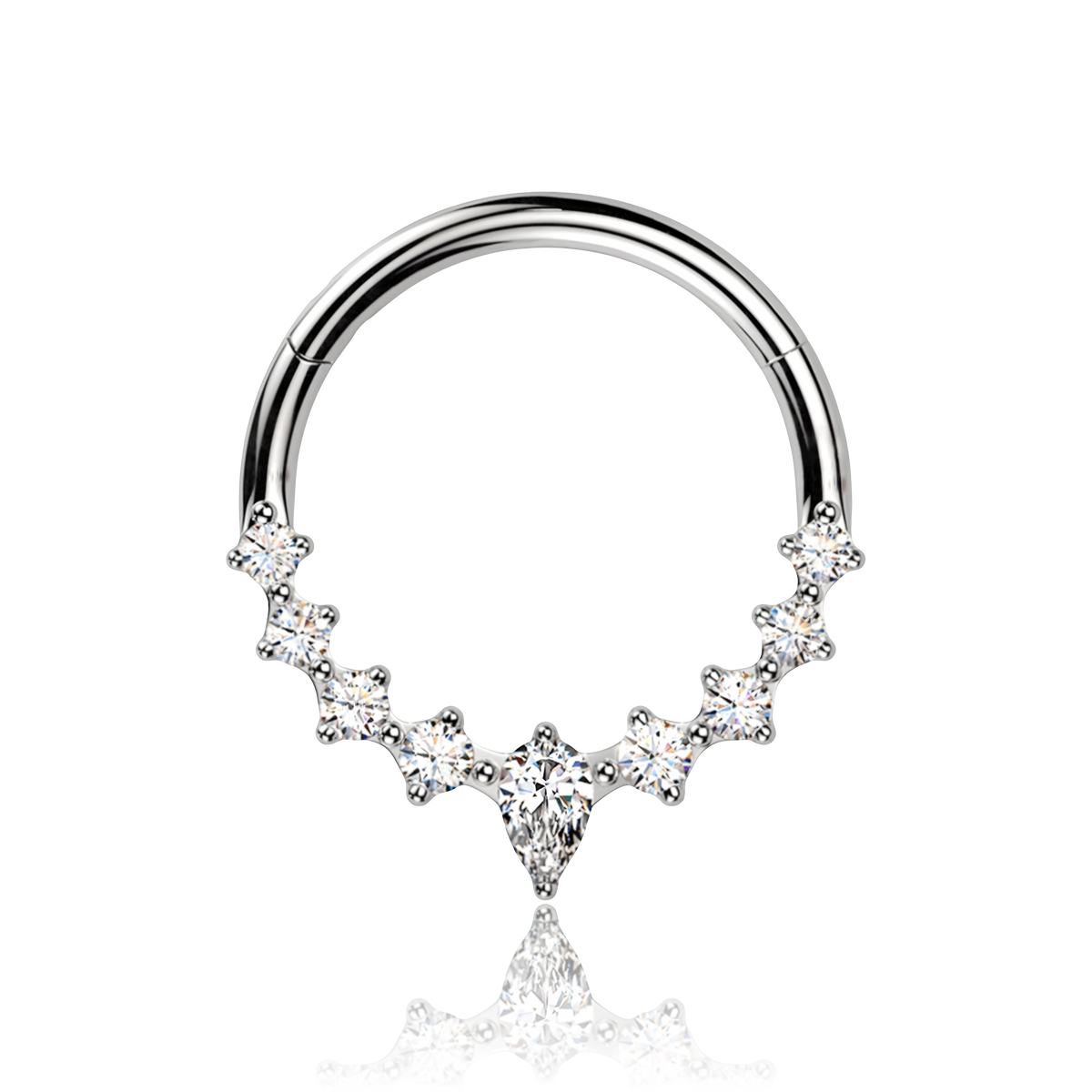 Cerchio Clicker con Cristalli e Goccia Centrale